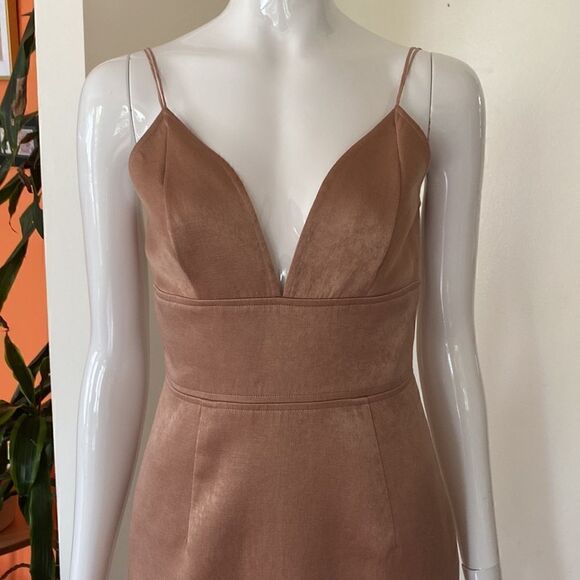 Christian Siriano Blush Rose Pink Double Strap Cocktail Dress Size 4 - Picture 3 of 15